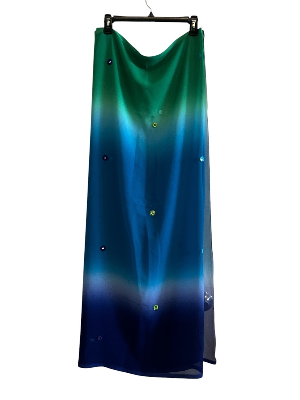 Women's Ombre Green to Blue Swim Coverup Sarong